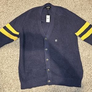 Express Cardinan Blue Mens NWT Large